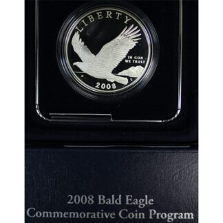 2008 Bald Eagle Proof Silver Dollar Commemorative OGP