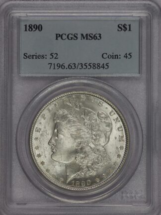 1890 Morgan Dollar PCGS MS63