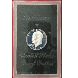 1973-S Eisenhower Dollar Proof Silver Brown Ike