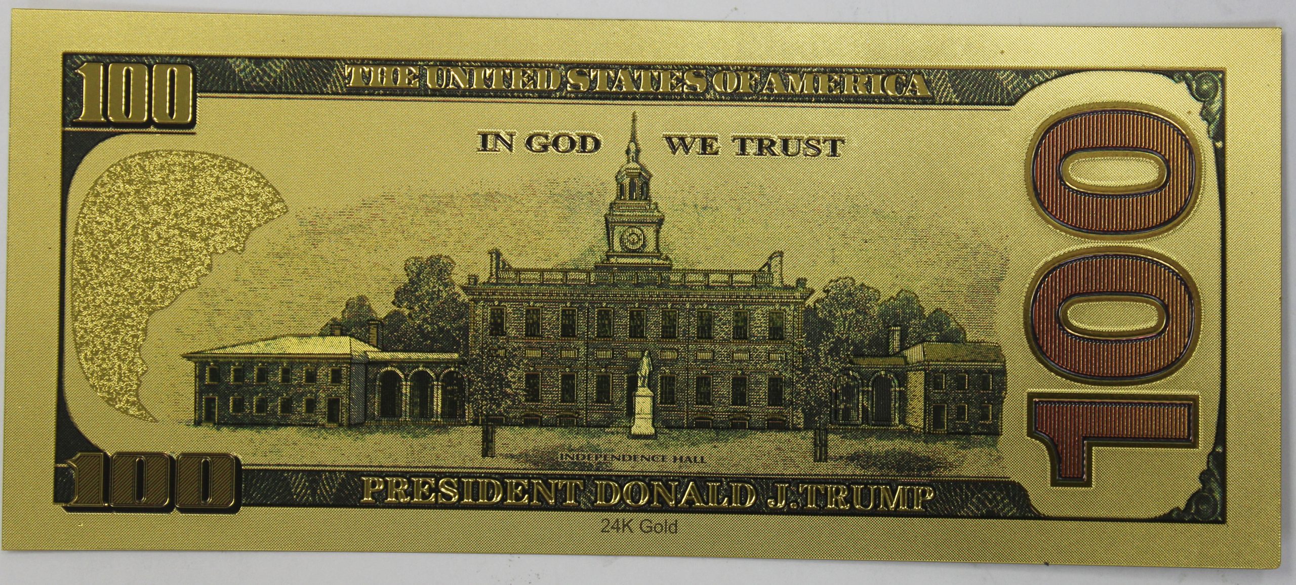 Trump $100 Currency Gold 24kt Leaf - Image 2