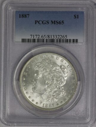 1887 Morgan Dollar MS65 PCGS