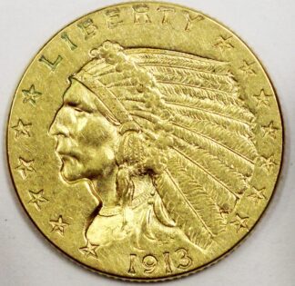 1913 $2.50 Indian Head Gold