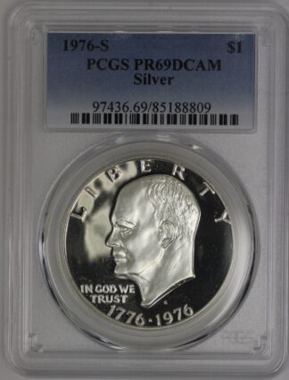 1976-S (1776-1976) Eisenhower Dollar PCGS PR69DCAM Silver