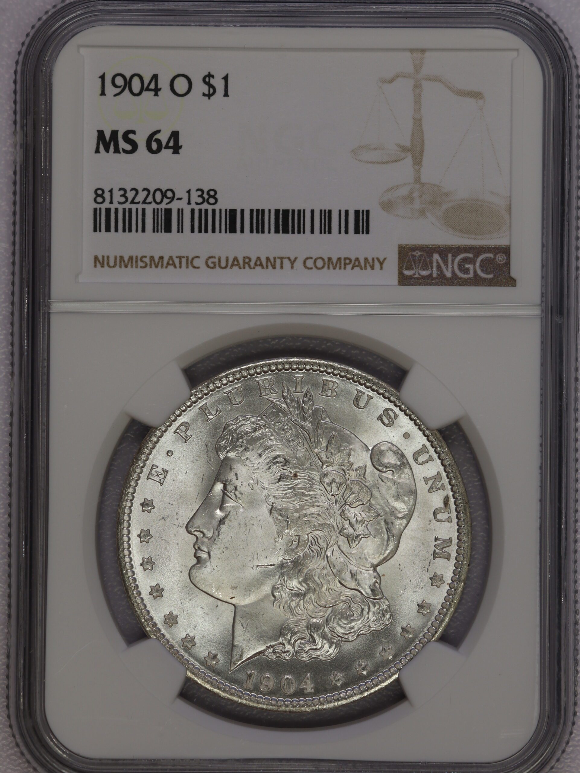 1904 O Morgan Dollar NGC MS64