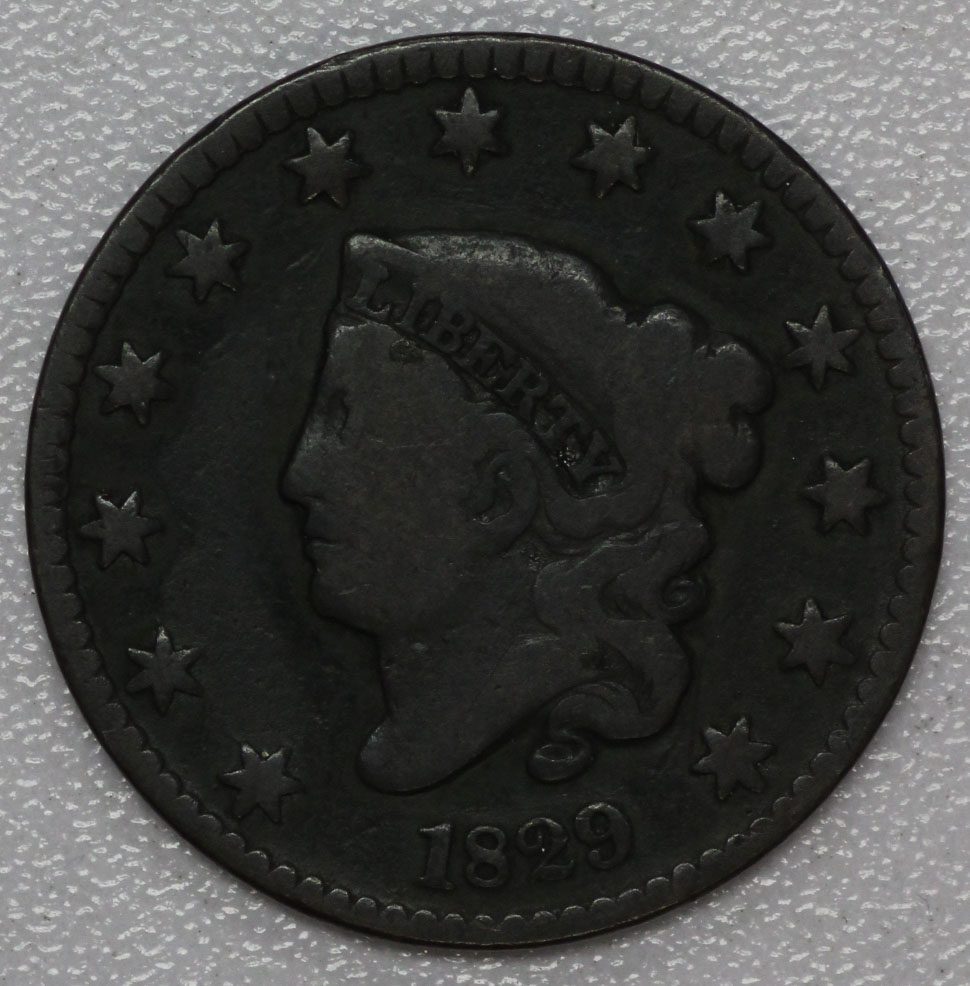 1829 Coronet Liberty Head Large Cent