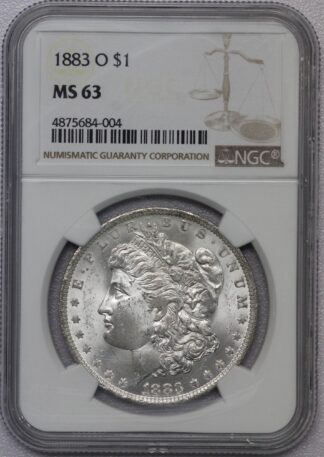 1883 O Morgan Dollar NGC MS63