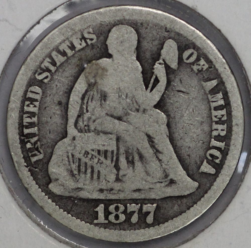 1877 Seated Dime