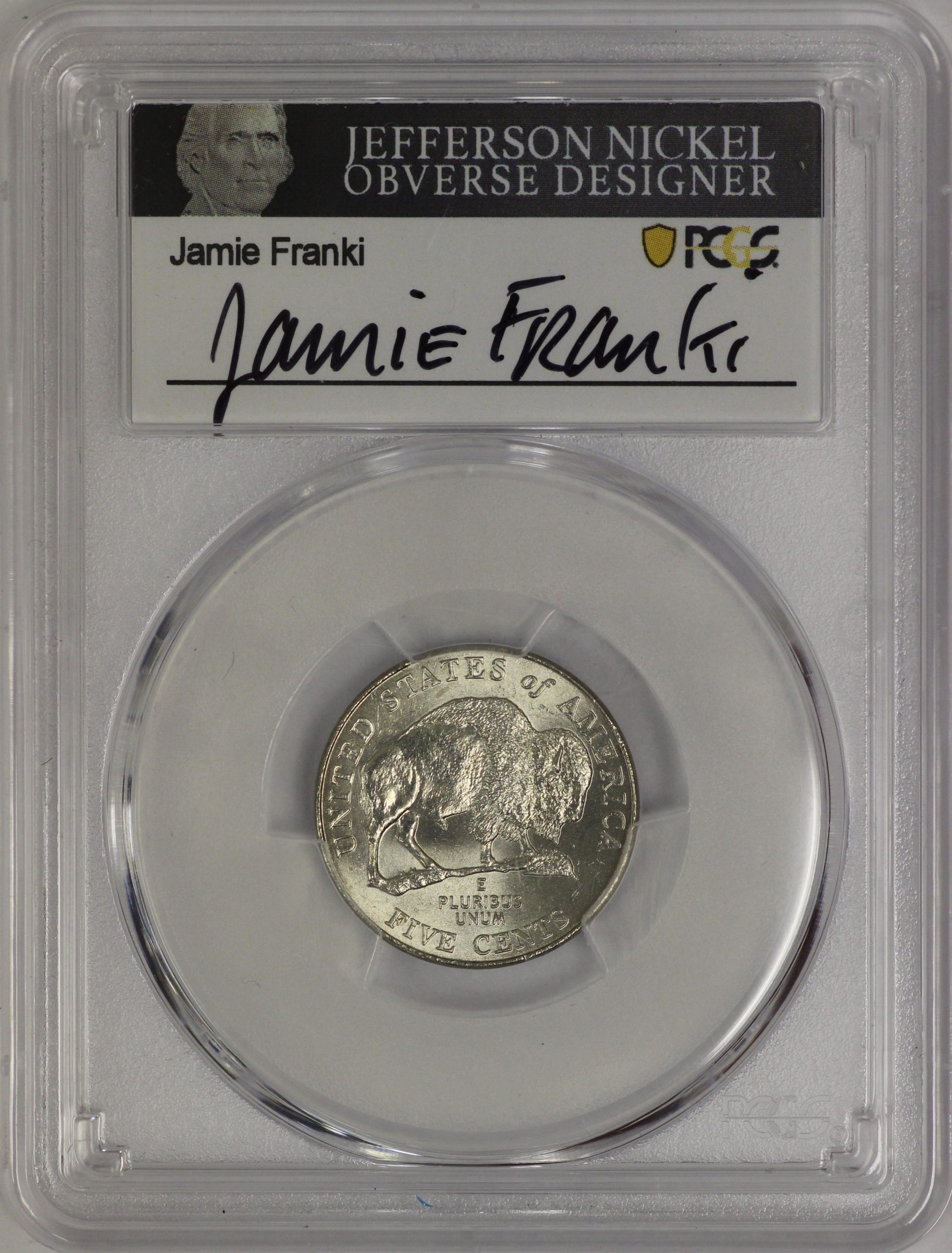 2005 P Jefferson Jamie Franki Hand Signed MS66 PCGS