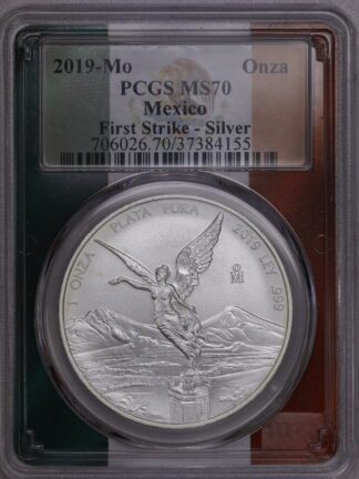 2019 Mexico 1 Onza Libertad MS70 NGC .999 Troy .oz Silver