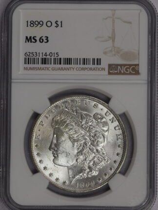 1899 O Morgan Dollar NGC MS63