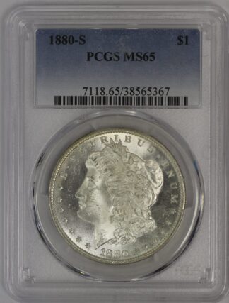 1880 S Morgan Dollar PCGS MS65