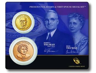 Truman Presidential Coin First Spouse Medal Set