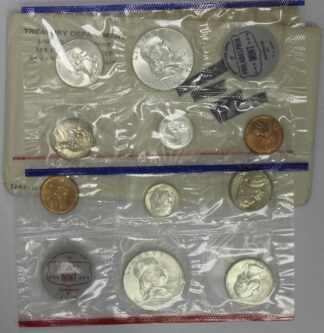 1962 P D Mint Set 10 Coin Set OGP