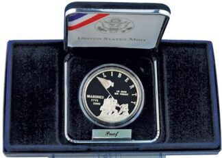 2005 Marine Corps 230th Anniversary Proof Silver Dollar Commemorative OGP