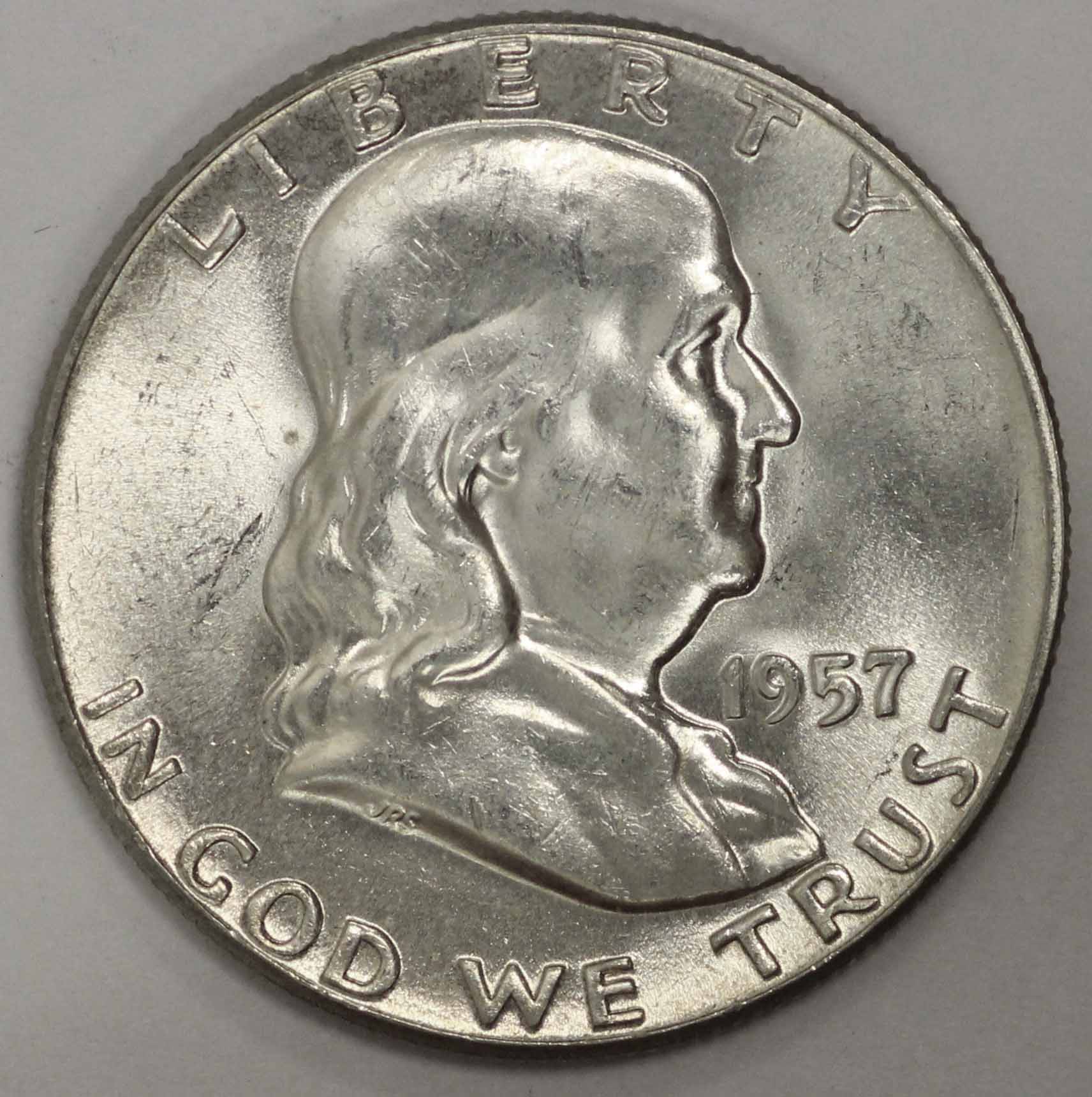 1957 Franklin Half Dollar BU