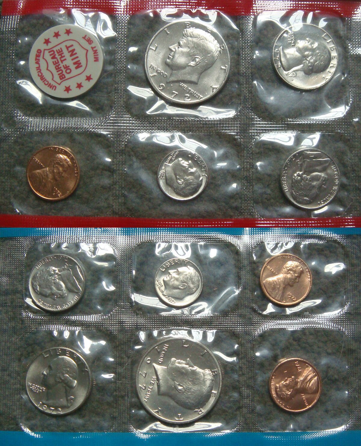 1972 P & D Mint Set UNC 11 Coins