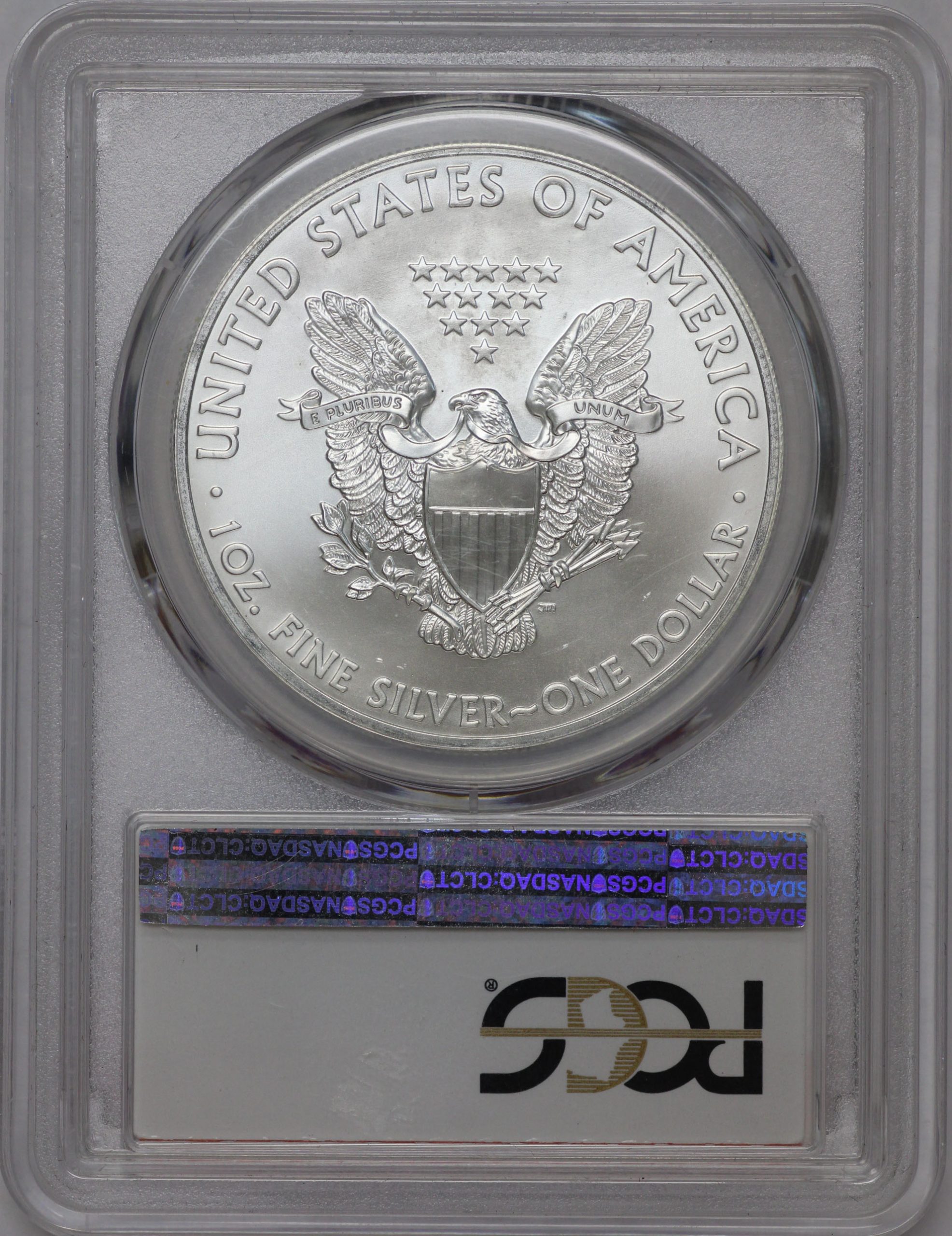 (1) 2014 (S) Silver Eagle PCGS MS69 - Red Struck at San Francisco Mint Holder - Image 2
