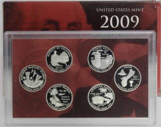 2009 District Of Columbia & US Territories Silver Quarter Proof Set - 6 Coin Set