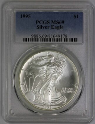 1995 Silver Eagle PCGS MS69