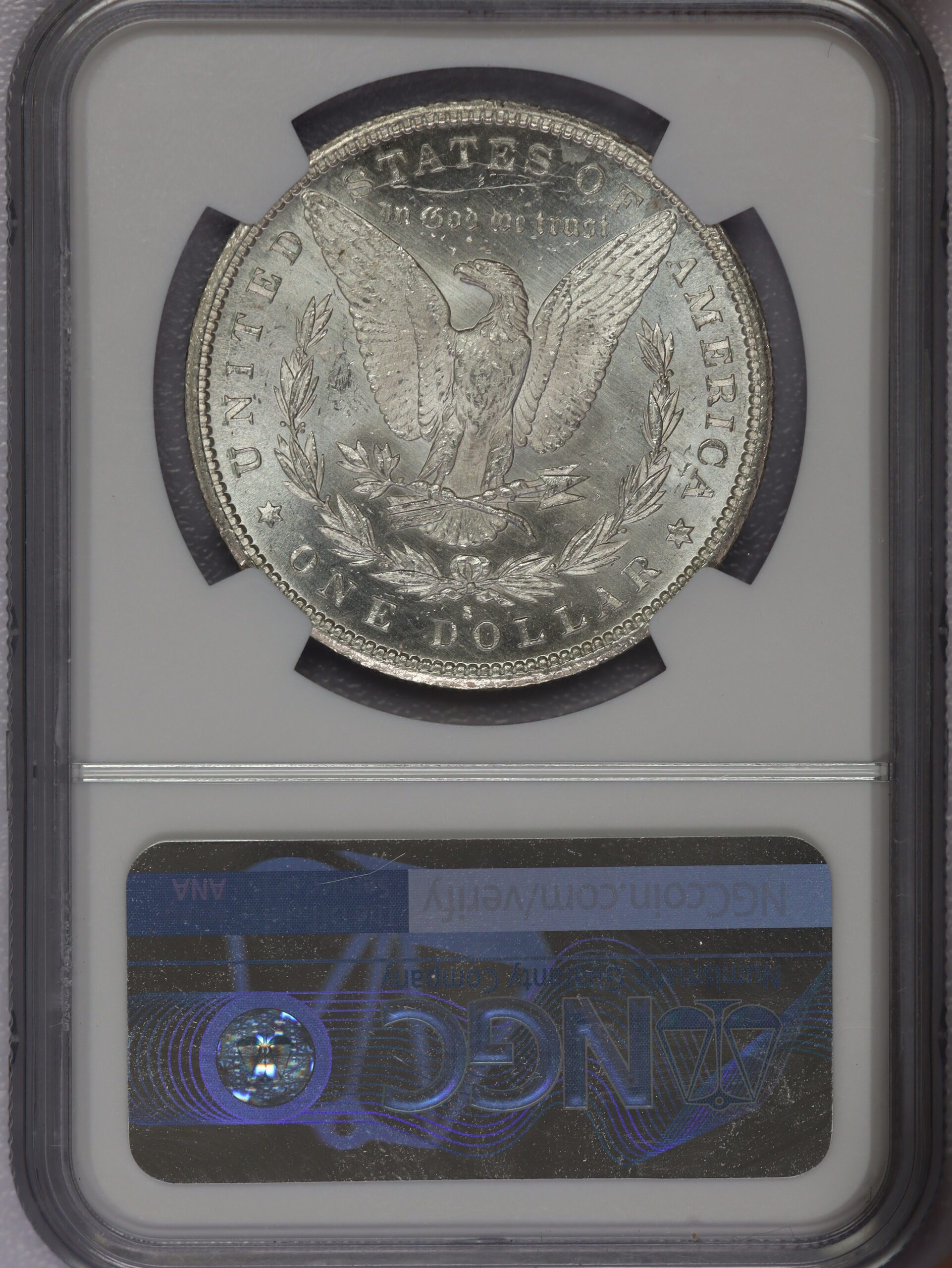 1887 S Morgan Dollar NGC MS62 - Image 3