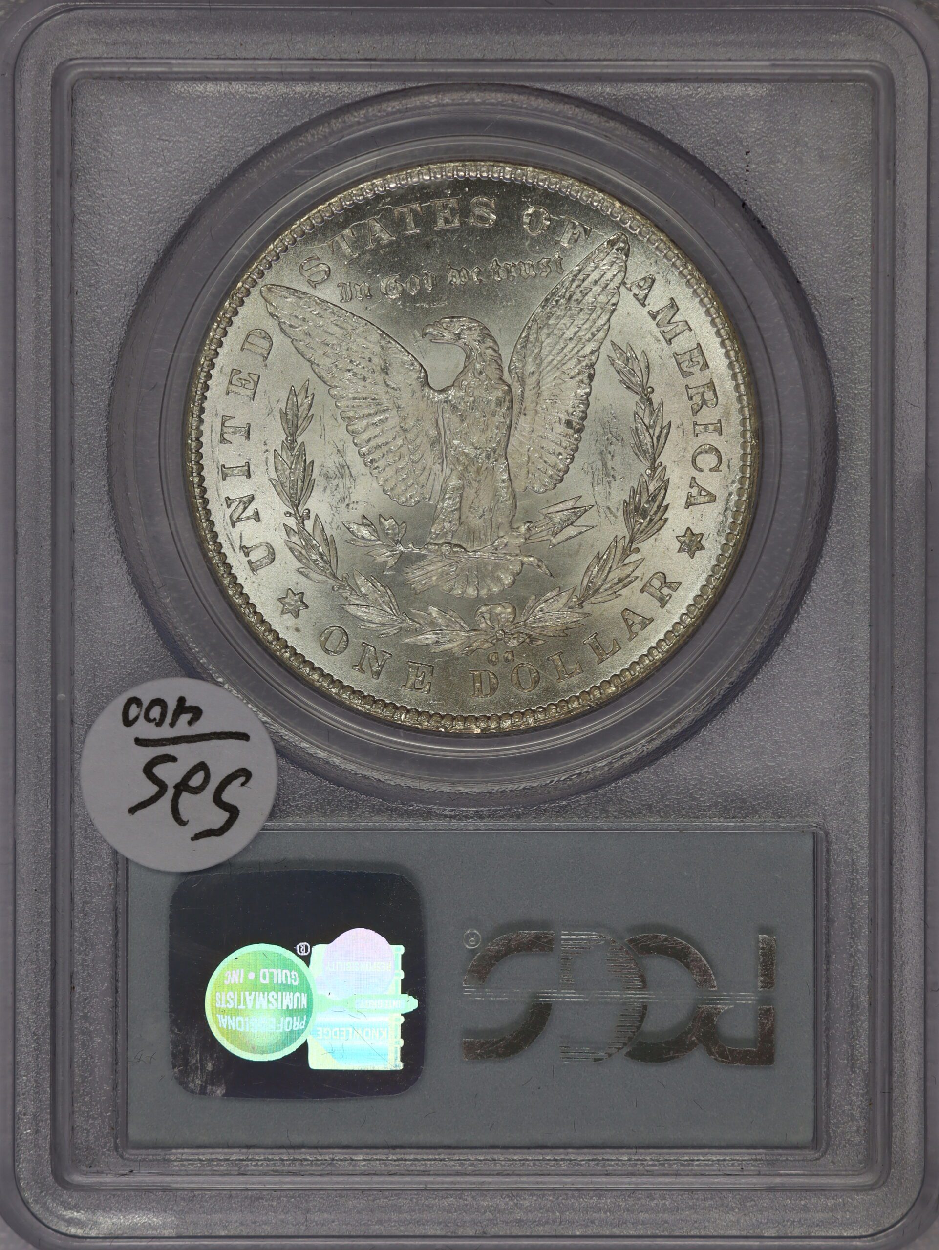 1878 CC Morgan Dollar MS62 PCGS - Image 2