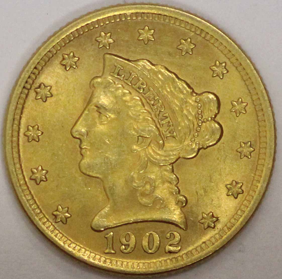 1902 $2.50 Liberty Head Gold UNC