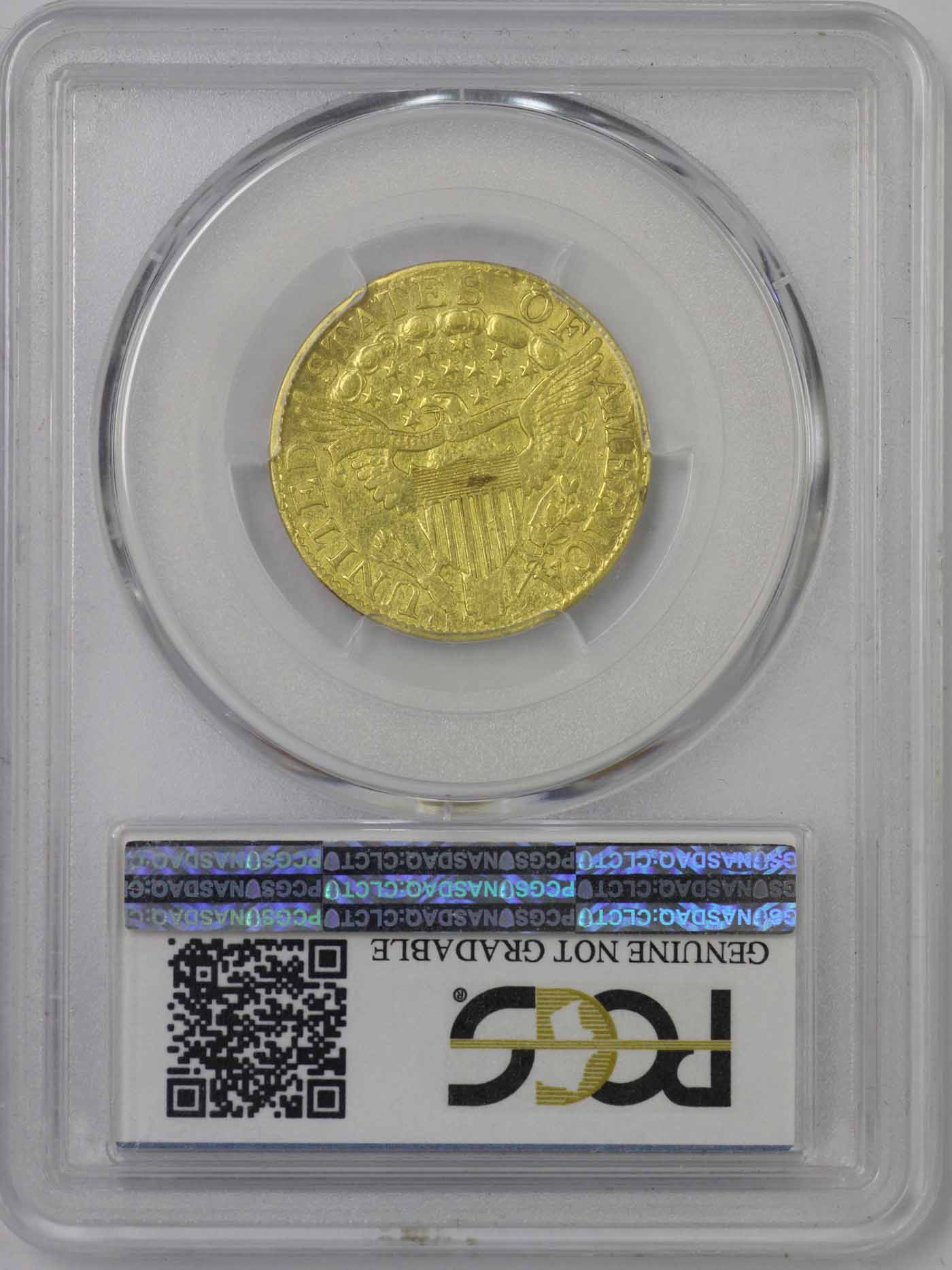 1805 $5 Gold Capped Head EF Details Repaired - Image 3