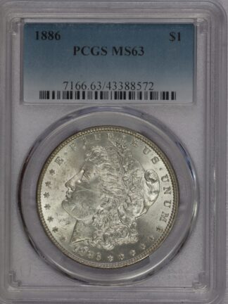 1886 Morgan Dollar PCGS MS63