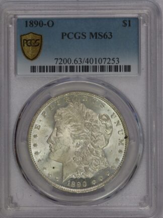 1890 O Morgan Dollar PCGS MS63