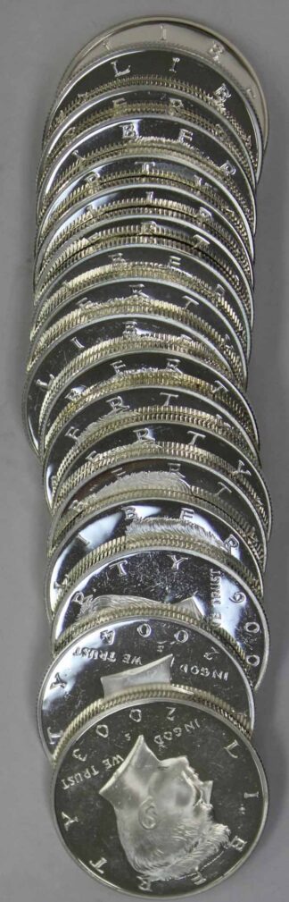 Impaired - One roll 20 Mixed Date 90% Silver Kennedy Half Dollar Proof Coins