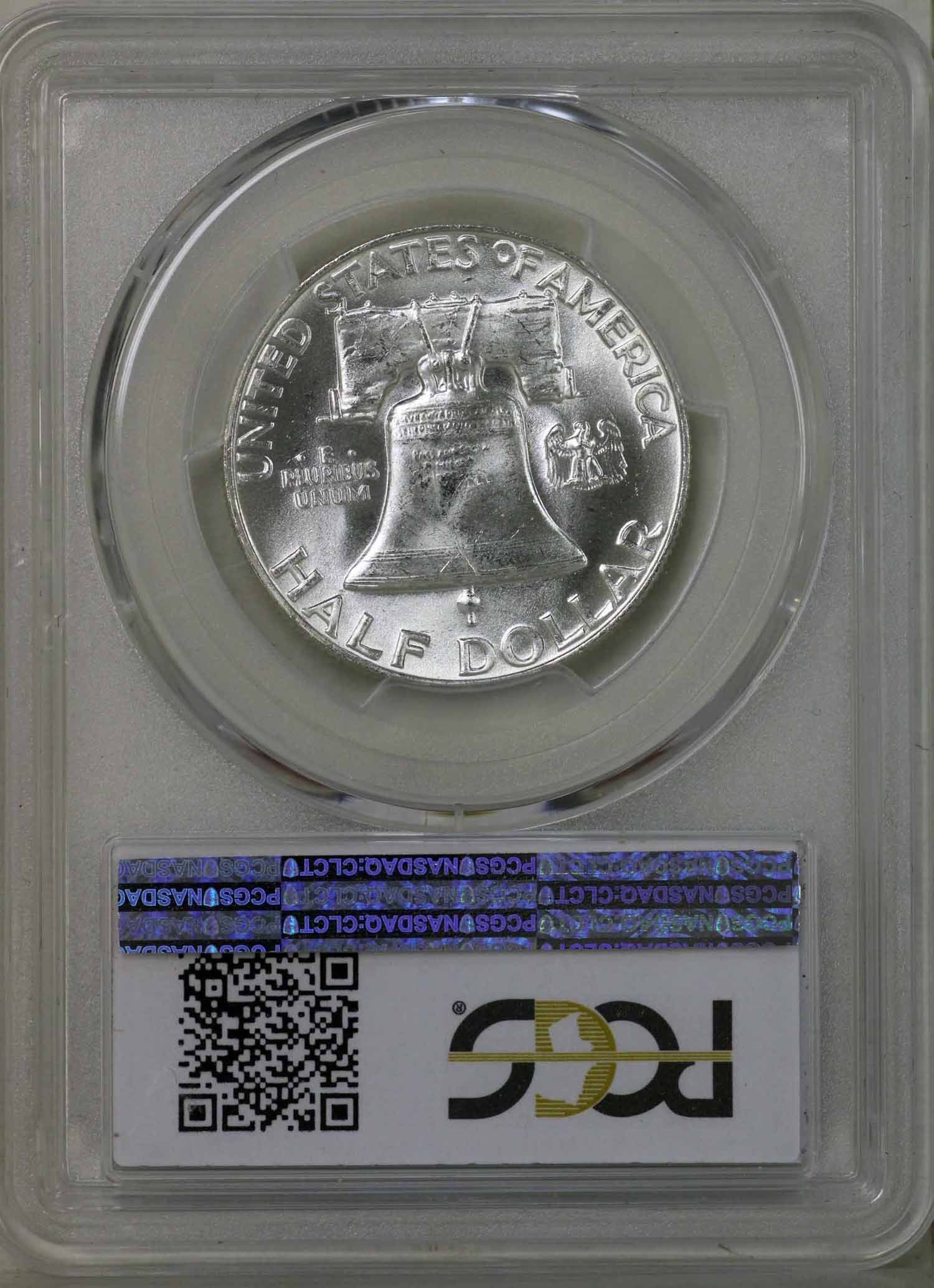 1959 Franklin Half Dollar PCGS MS65 FBL - Image 2