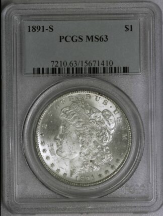 1891 S Morgan Dollar MS63