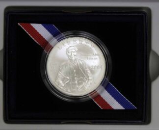 2004 Thomas Alva Edison Commemorative UNC Silver Dollar OGP