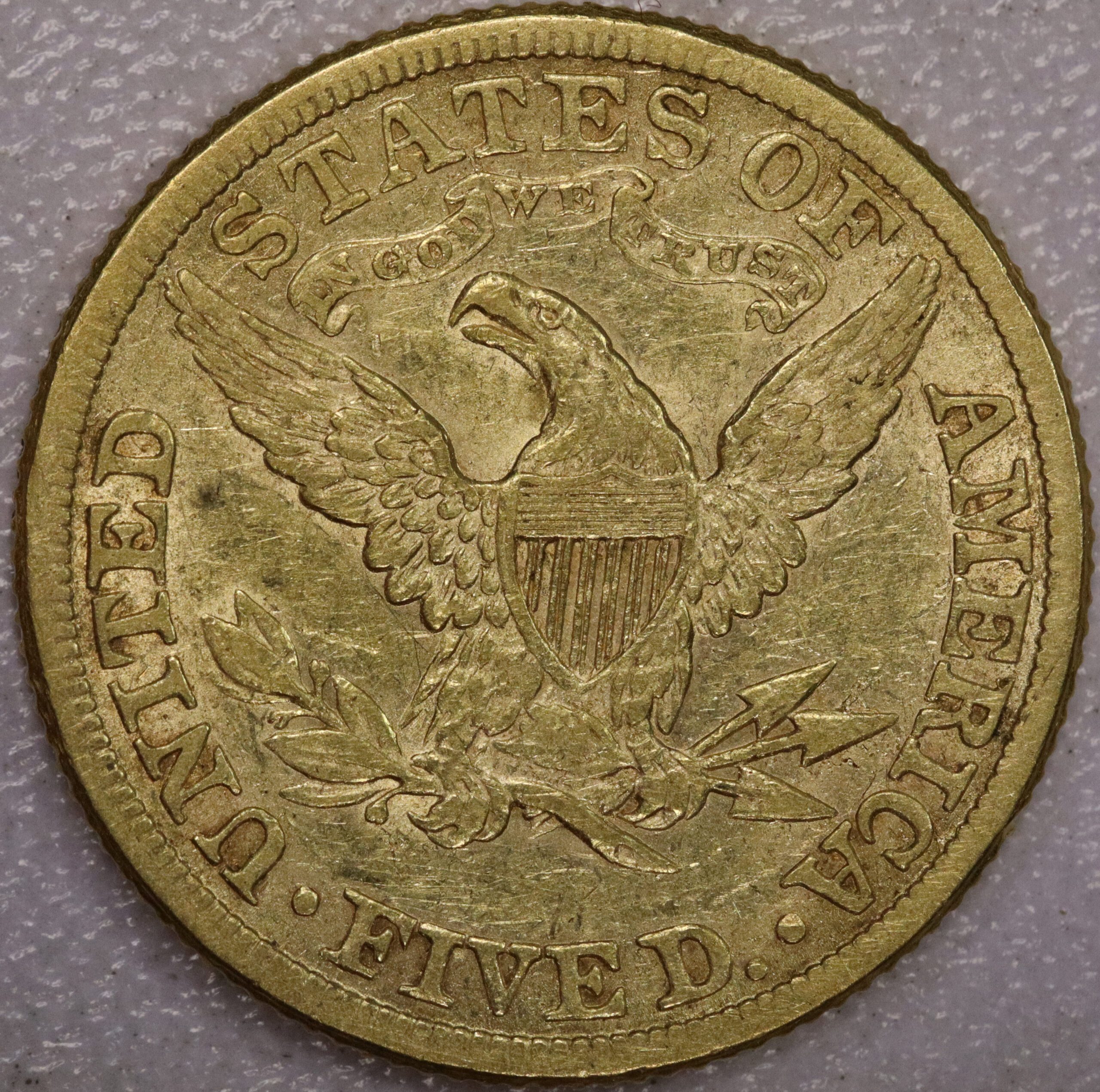 1881 $5 Gold Liberty AU Potentially Cleaned - Image 2