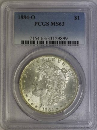1884 O Morgan Dollar MS63 PCGS