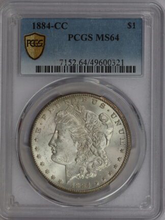 1884 CC Morgan Dollar MS64 PCGS Cert 49600321