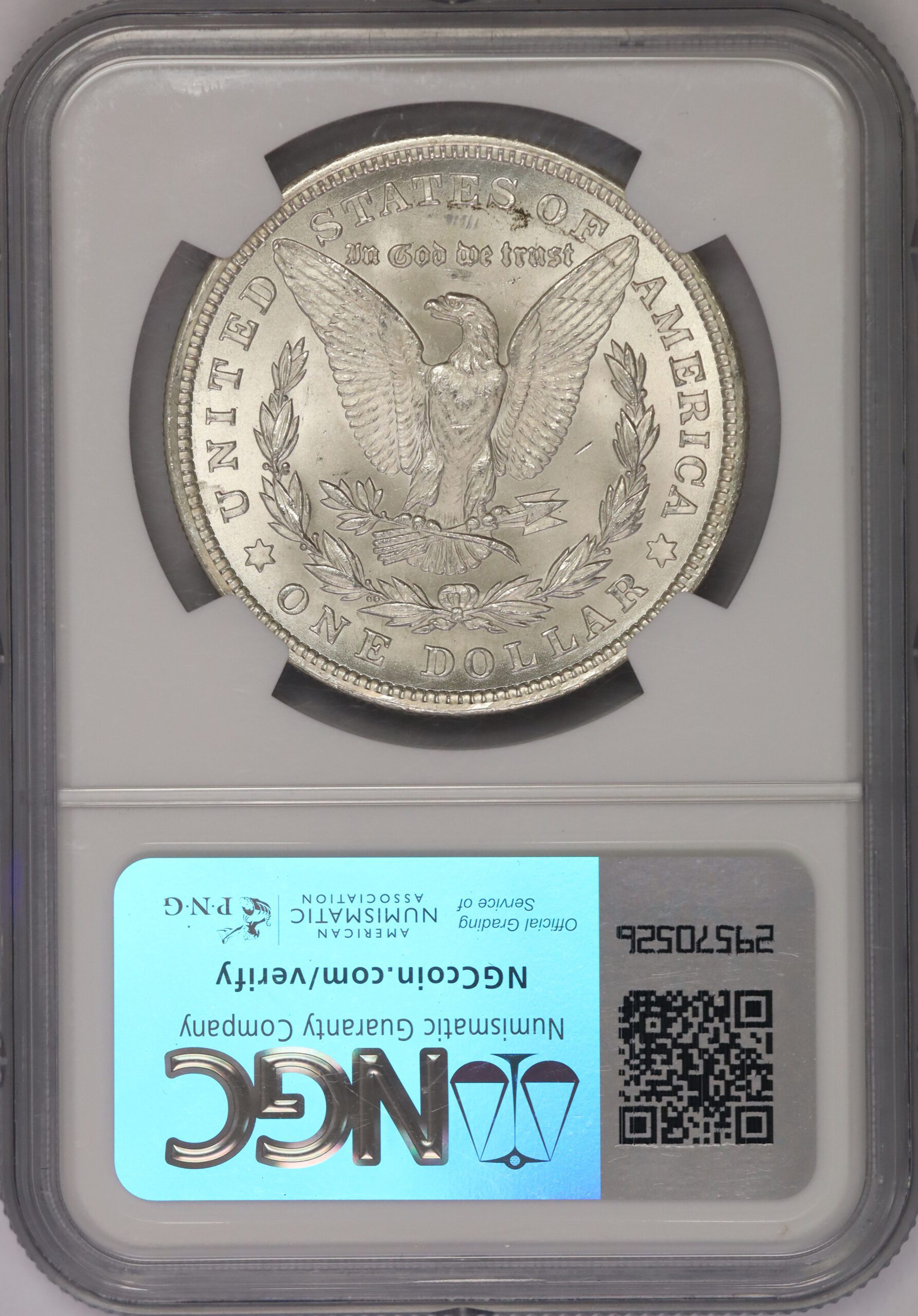 1921 Morgan Dollar NGC MS63 - Image 3