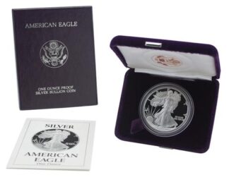 1989 S Proof Silver Eagle OGP