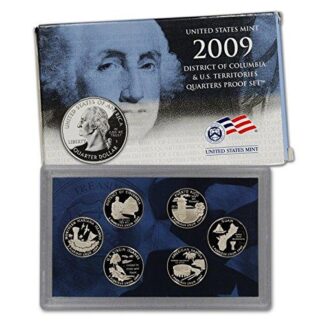 2009 S DC U.S. Territories Clad Proof Quarter Set - 6 Quarter Clad Set