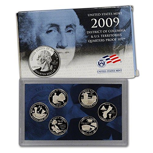 2009 S DC U.S. Territories Clad Proof Quarter Set - 6 Quarter Clad Set