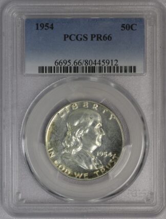 1954 Franklin Half Dollar PR66 PCGS