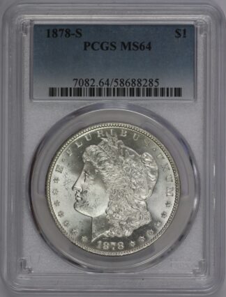 1878 S Morgan Dollar PCGS MS64