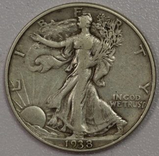 1938 D Walking Liberty Half Dollar - VF - Key Date