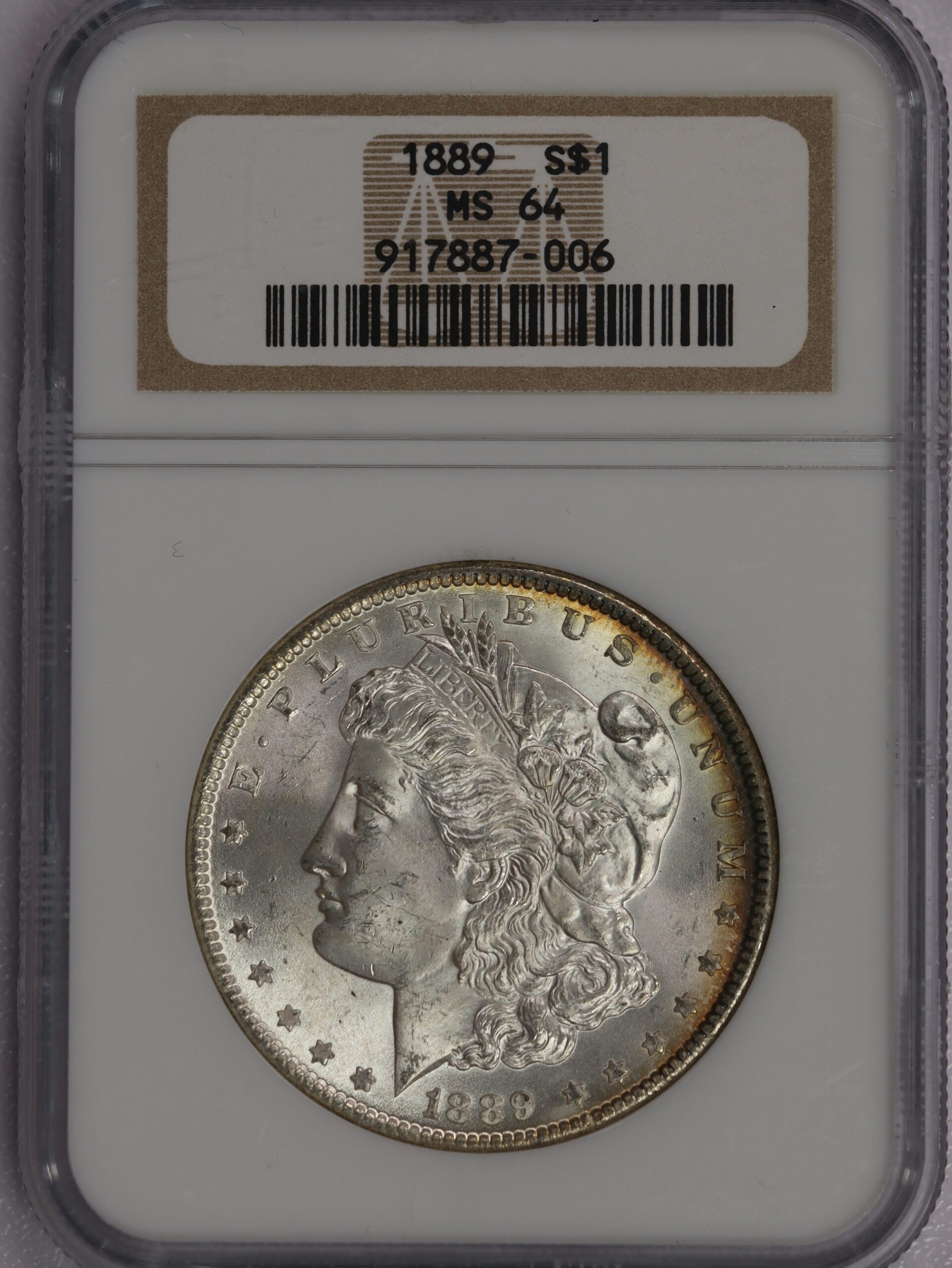 1889 Morgan Silver Dollar NGC MS64 (917887-006)
