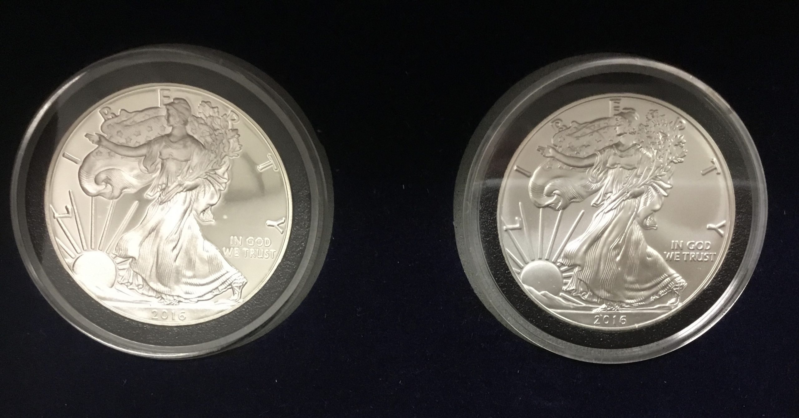 2016 West Point 30th Anniversary Silver Eagle 2 Coin Set - Proof/UNC Edge Lettering - Image 2