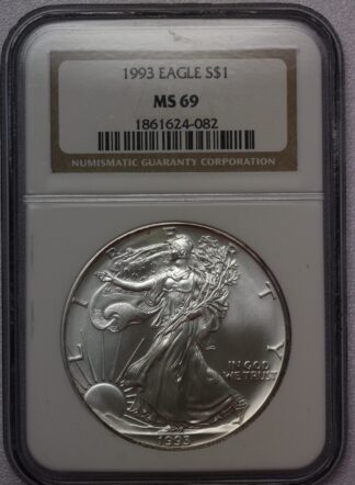 1993 Silver Eagle NGC MS69