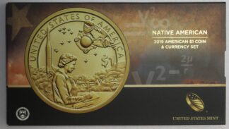 2019 Native American $1 Coin & Currency Set OGP - Enhanced UNC Native American $1 Coin