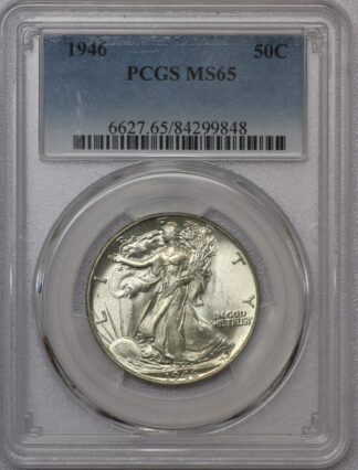 1946 Walking Liberty Half PCGS MS65