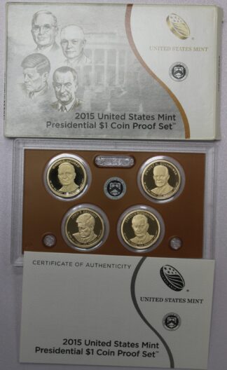 2015 Presidential $1 Coin Proof Set - 4 Coin Set OGP