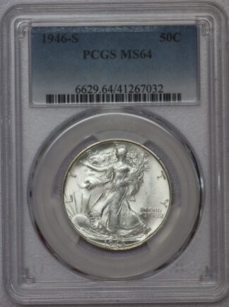 1946 S Walking Liberty Half PCGS MS64